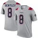Ja'Whaun Bentley ＃8 New England Patriots Legend Inverted Jersey - Men's Gray
