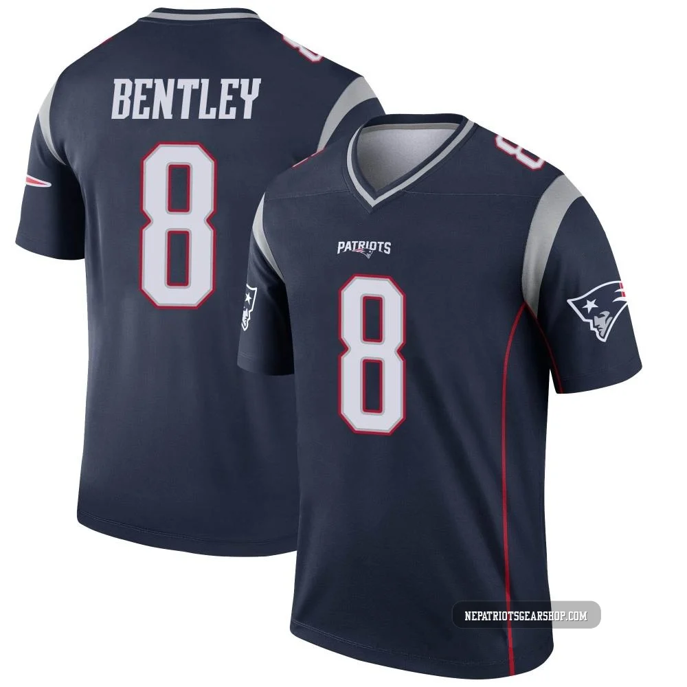 Ja'Whaun Bentley ＃8 New England Patriots Legend Jersey - Men's Navy