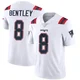 Ja'Whaun Bentley ＃8 New England Patriots Limited Vapor Untouchable Jersey - Men's White