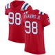Jeremiah Pharms Jr. ＃98 New England Patriots Elite Vapor Untouchable Alternate Super Bowl LX Patch Jersey - Men's Red
