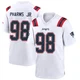 Jeremiah Pharms Jr. ＃98 New England Patriots Game Jersey - Men's White