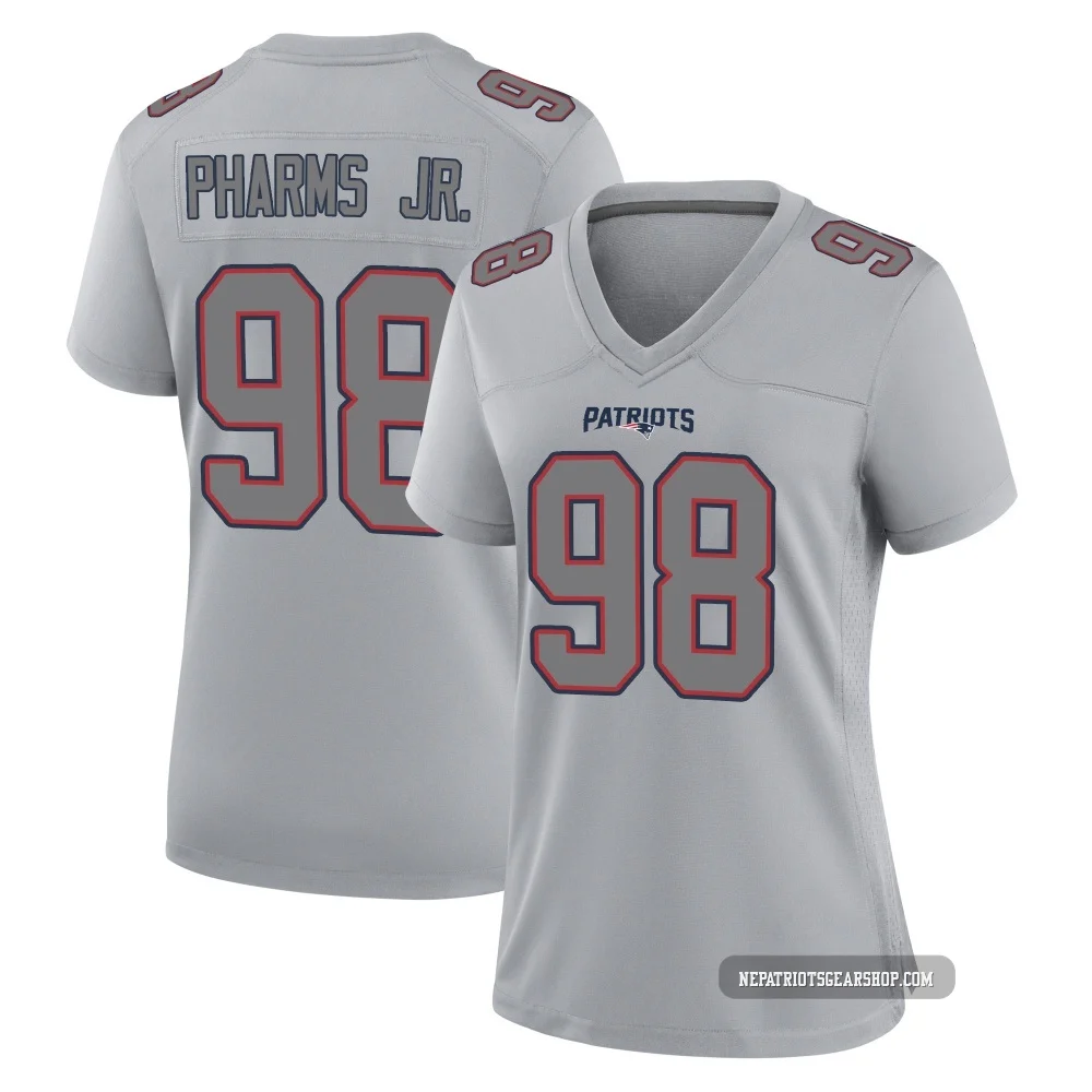 Jeremiah Pharms Jr. ＃98 New England Patriots Game Silver Atmosphere Fashion Jersey - Women's