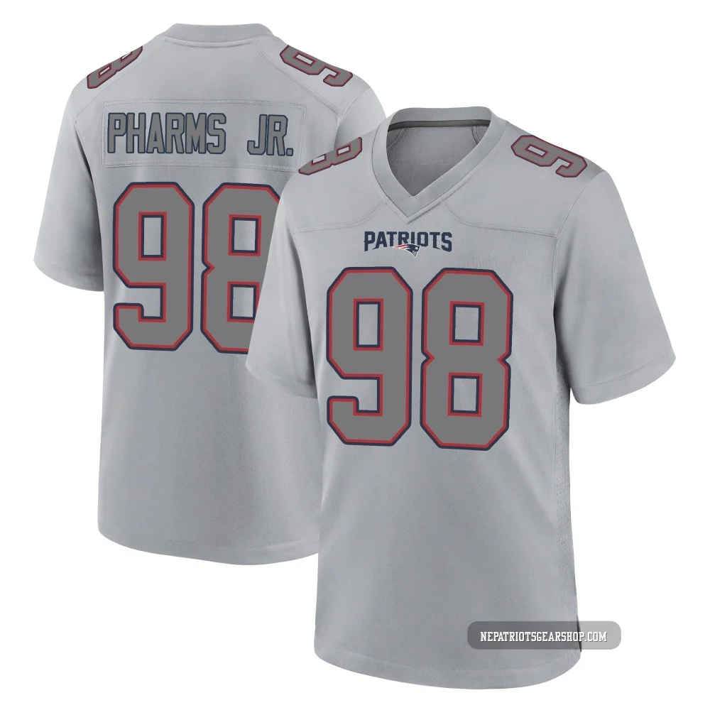 Jeremiah Pharms Jr. ＃98 New England Patriots Game Silver Atmosphere Fashion Jersey - Youth