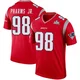 Jeremiah Pharms Jr. ＃98 New England Patriots Legend Inverted Super Bowl LX Patch Jersey - Men's Red