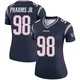 Jeremiah Pharms Jr. ＃98 New England Patriots Legend Jersey - Women's Navy