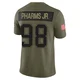 Jeremiah Pharms Jr. ＃98 New England Patriots Limited 2025 Salute to Service Jersey - Men's Olive