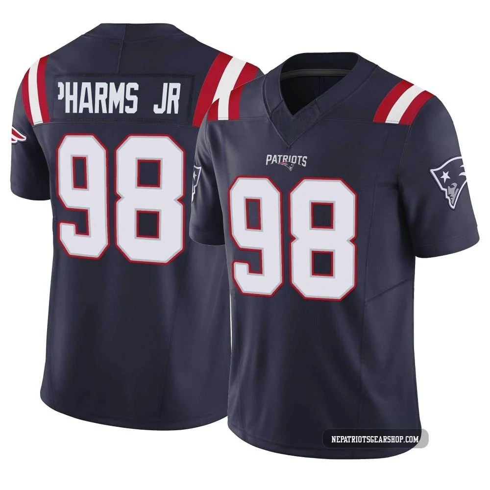 Jeremiah Pharms Jr. ＃98 New England Patriots Limited Vapor F.U.S.E. Jersey - Youth Navy