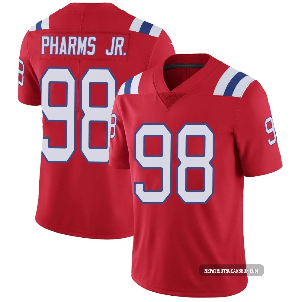 Jeremiah Pharms Jr. ＃98 New England Patriots Limited Vapor Untouchable Alternate Jersey - Men's Red