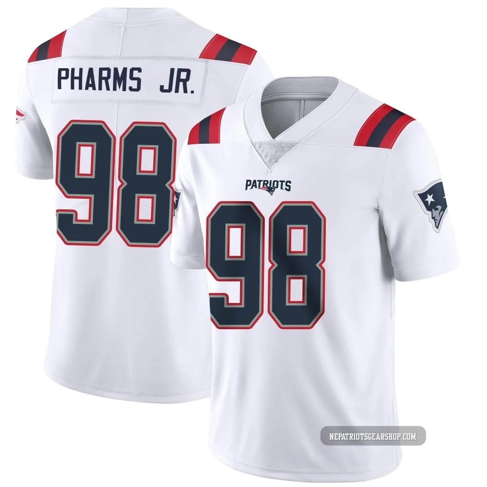Jeremiah Pharms Jr. ＃98 New England Patriots Limited Vapor Untouchable Jersey - Men's White