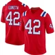 Jesse Luketa ＃42 New England Patriots Game Alternate Jersey - Men's Red
