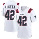 Jesse Luketa ＃42 New England Patriots Game Jersey - Youth White