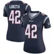 Jesse Luketa ＃42 New England Patriots Legend Jersey - Women's Navy