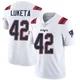 Jesse Luketa ＃42 New England Patriots Limited Vapor Untouchable Jersey - Men's White