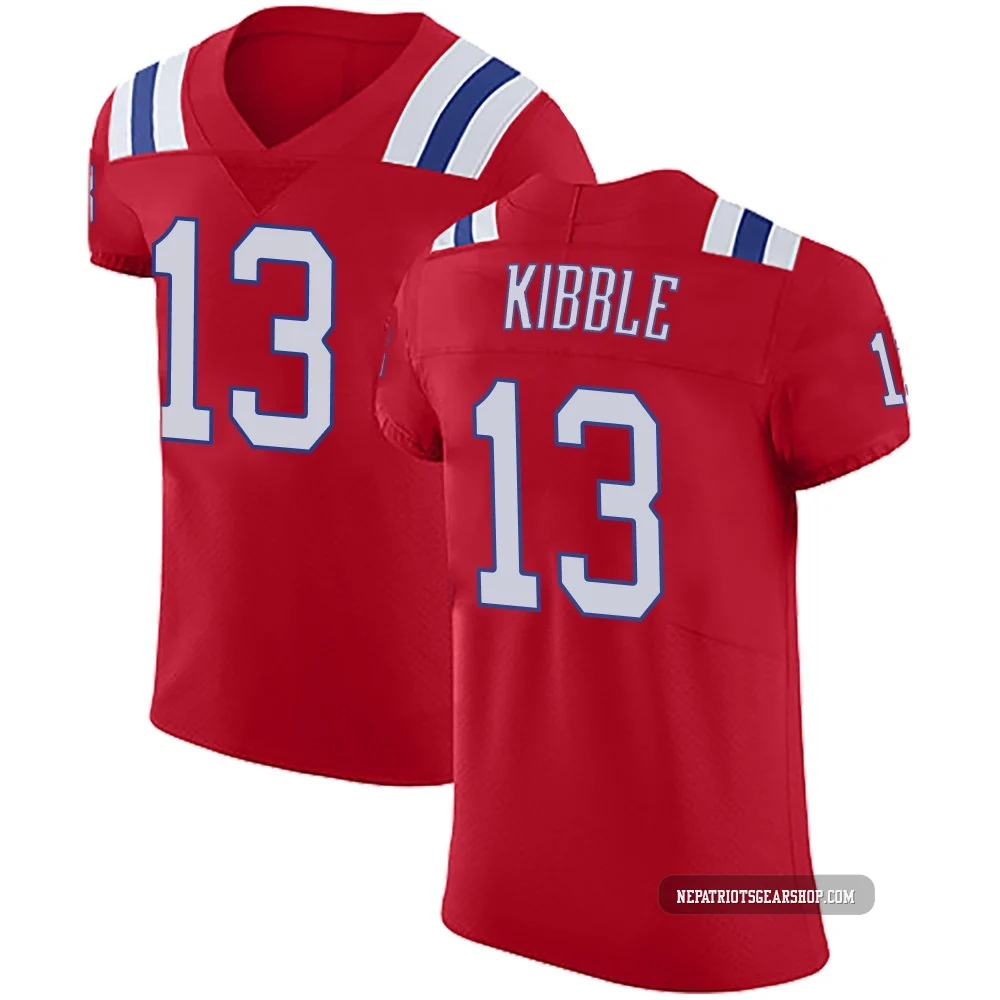 Jimmy Kibble ＃13 New England Patriots Elite Vapor Untouchable Alternate Jersey - Men's Red