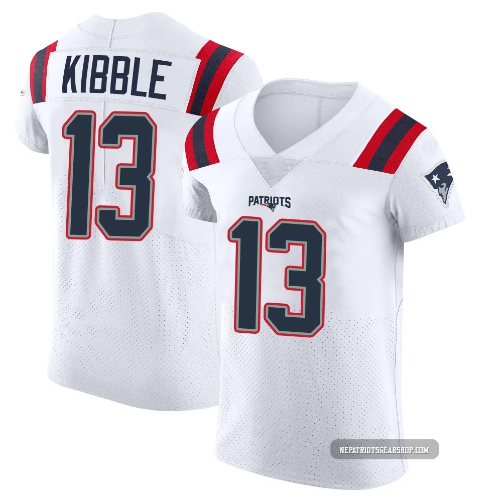 Jimmy Kibble ＃13 New England Patriots Elite Vapor Untouchable Jersey - Men's White