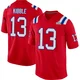 Jimmy Kibble ＃13 New England Patriots Game Alternate Super Bowl LX Patch Jersey - Men's Red