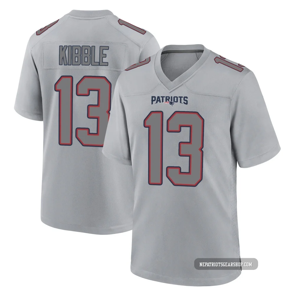Jimmy Kibble ＃13 New England Patriots Game Silver Atmosphere Fashion Jersey - Youth
