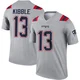 Jimmy Kibble ＃13 New England Patriots Legend Inverted Jersey - Men's Gray