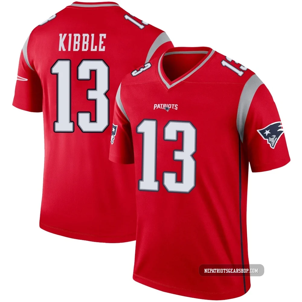 Jimmy Kibble ＃13 New England Patriots Legend Inverted Jersey - Youth Red