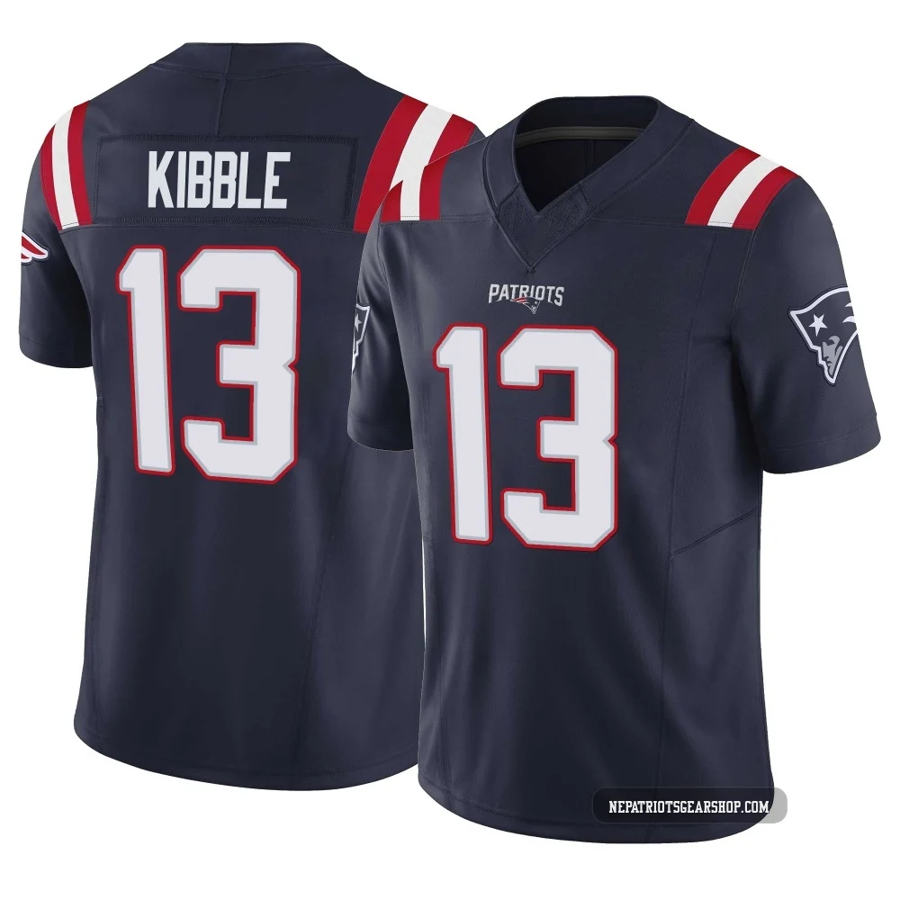 Jimmy Kibble ＃13 New England Patriots Limited Vapor F.U.S.E. Jersey - Youth Navy