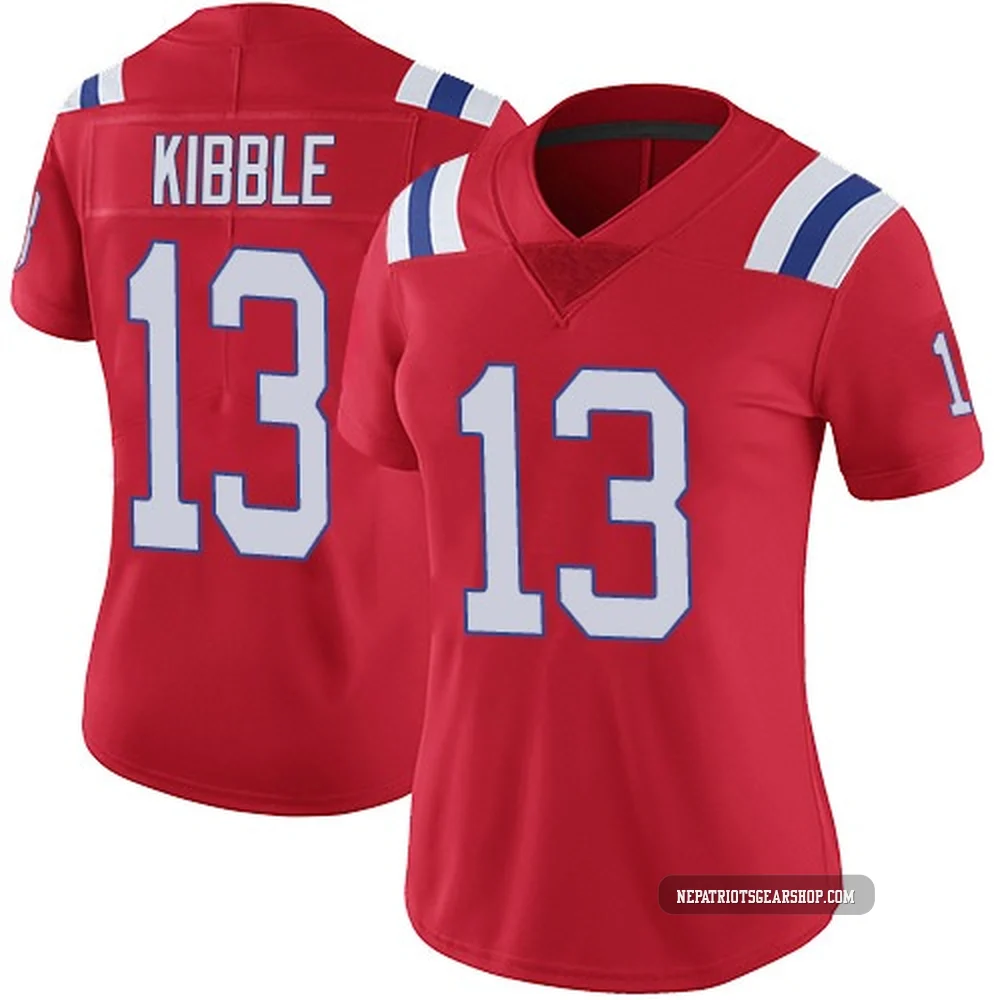 Jimmy Kibble ＃13 New England Patriots Limited Vapor Untouchable Alternate Jersey - Women's Red