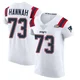 John Hannah ＃73 New England Patriots Elite Vapor Untouchable Super Bowl LX Patch Jersey - Men's White