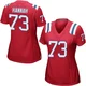 John Hannah ＃73 New England Patriots Game Alternate Jersey - Women's Red