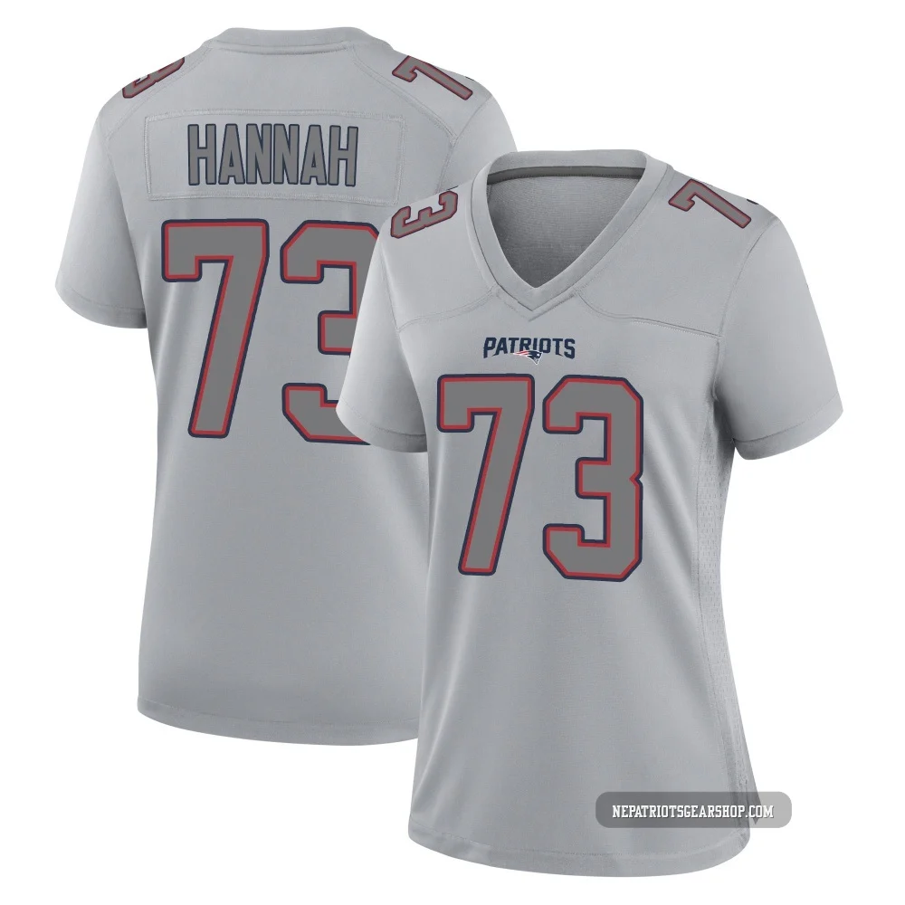 John Hannah ＃73 New England Patriots Game Silver Atmosphere Fashion Jersey - Women's