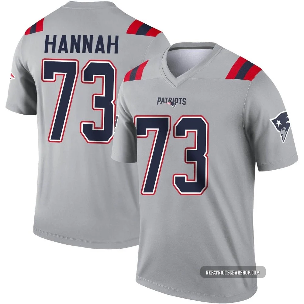 John Hannah ＃73 New England Patriots Legend Inverted Jersey - Men's Gray