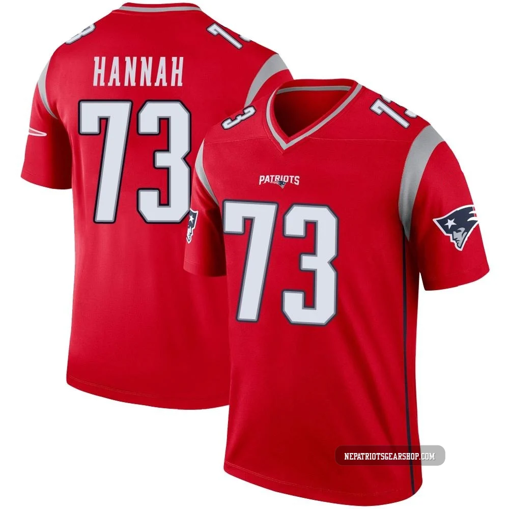 John Hannah ＃73 New England Patriots Legend Inverted Jersey - Men's Red