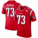 John Hannah ＃73 New England Patriots Legend Inverted Super Bowl LX Patch Jersey - Youth Red