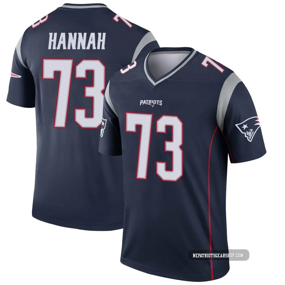 John Hannah ＃73 New England Patriots Legend Jersey - Youth Navy