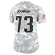 John Hannah ＃73 New England Patriots Limited 2024 Salute to Service Jersey - Women's Arctic Camo