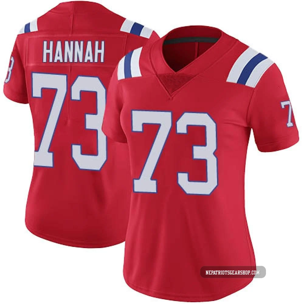 John Hannah ＃73 New England Patriots Limited Vapor Untouchable Alternate Jersey - Women's Red