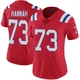 John Hannah ＃73 New England Patriots Limited Vapor Untouchable Alternate Jersey - Women's Red