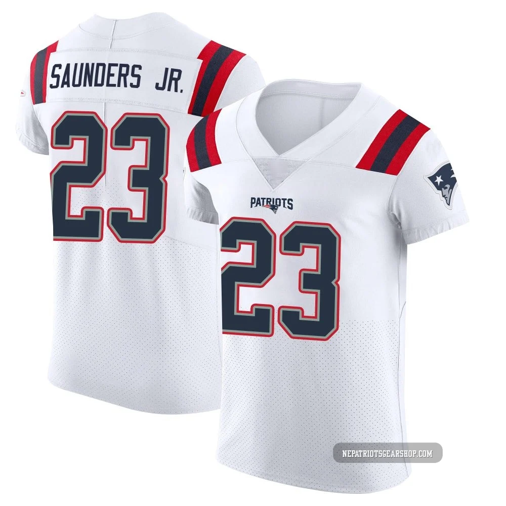 John Saunders Jr. ＃23 New England Patriots Elite Vapor Untouchable Jersey - Men's White