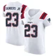 John Saunders Jr. ＃23 New England Patriots Elite Vapor Untouchable Jersey - Men's White