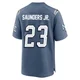 John Saunders Jr. ＃23 New England Patriots Game Storm 2025 Rivalries Collection Jersey - Men's Blue