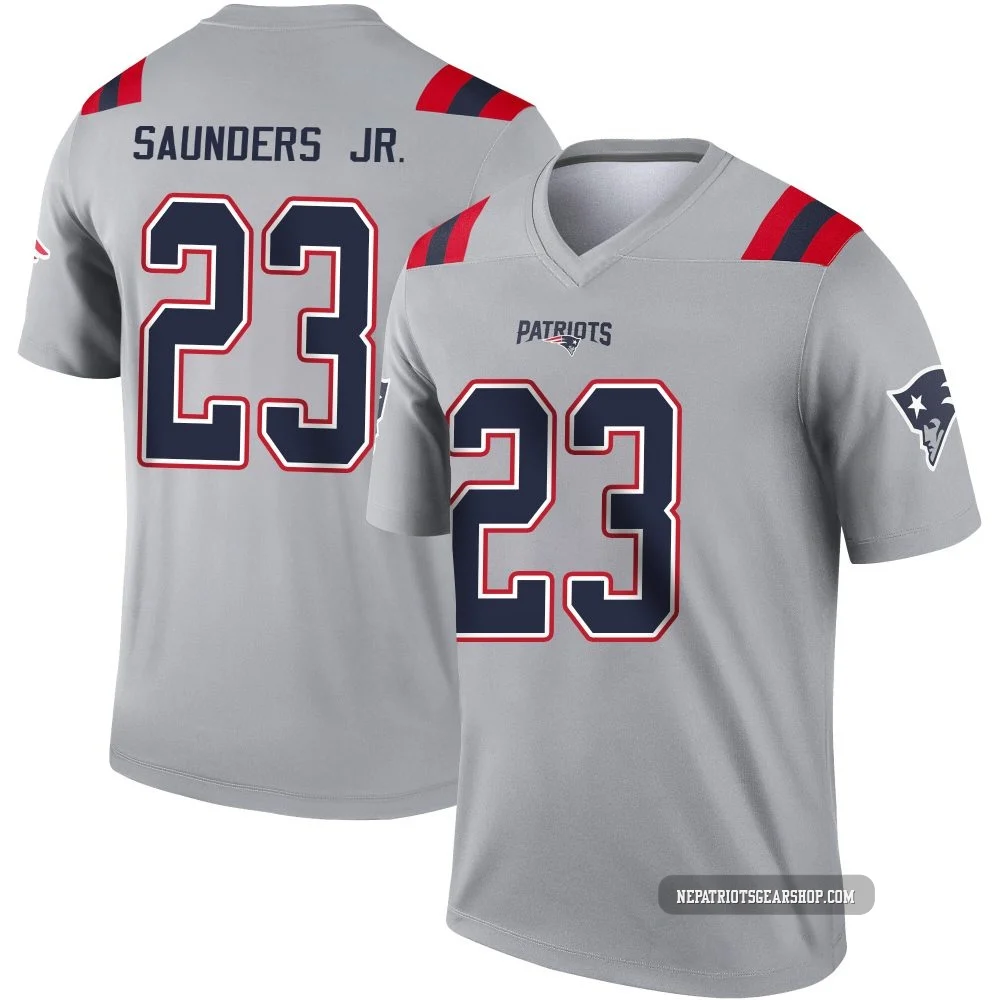 John Saunders Jr. ＃23 New England Patriots Legend Inverted Jersey - Youth Gray