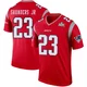 John Saunders Jr. ＃23 New England Patriots Legend Inverted Super Bowl LX Patch Jersey - Youth Red