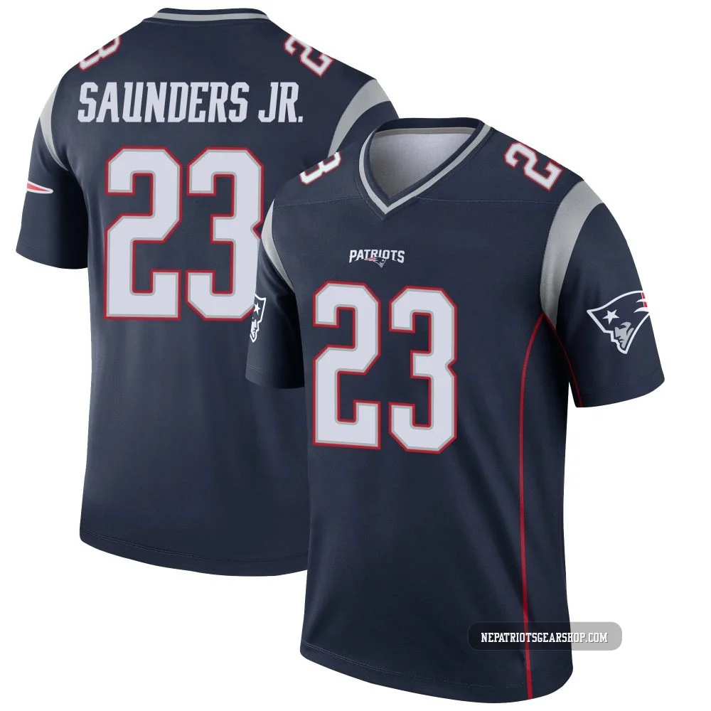 John Saunders Jr. ＃23 New England Patriots Legend Jersey - Youth Navy