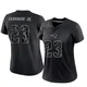 John Saunders Jr. ＃23 New England Patriots Limited Reflective Jersey - Women's Black