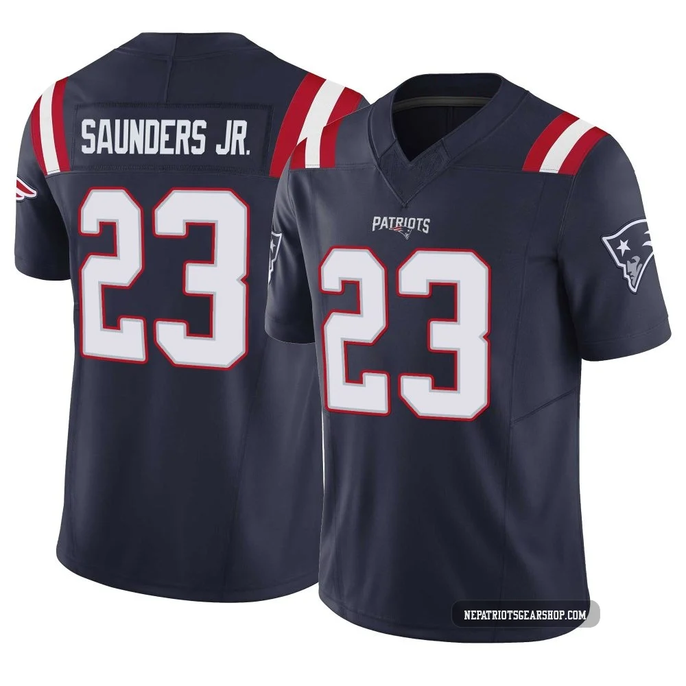 John Saunders Jr. ＃23 New England Patriots Limited Vapor F.U.S.E. Jersey - Youth Navy