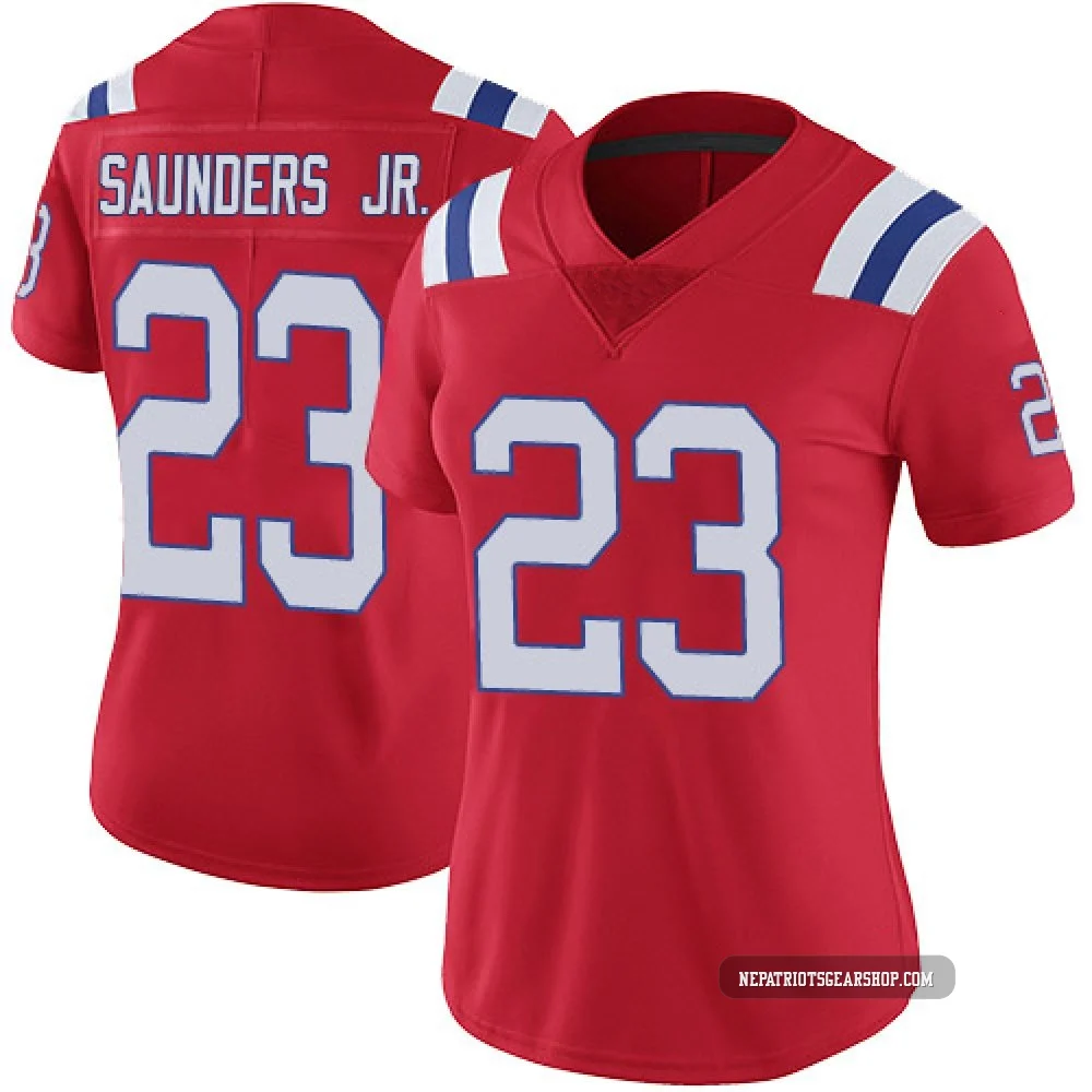 John Saunders Jr. ＃23 New England Patriots Limited Vapor Untouchable Alternate Jersey - Women's Red