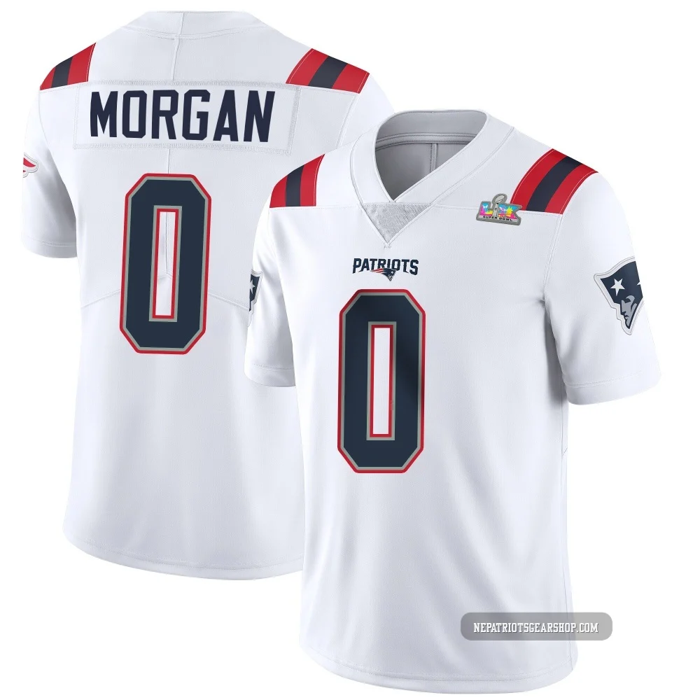 JonDarius Morgan ＃0 New England Patriots Limited Vapor Untouchable Super Bowl LX Patch Jersey - Men's White