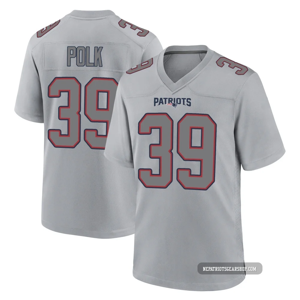 Jordan Polk ＃39 New England Patriots Game Silver Atmosphere Fashion Jersey - Men's