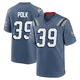 Jordan Polk ＃39 New England Patriots Game Storm 2025 Rivalries Collection Jersey - Youth Blue