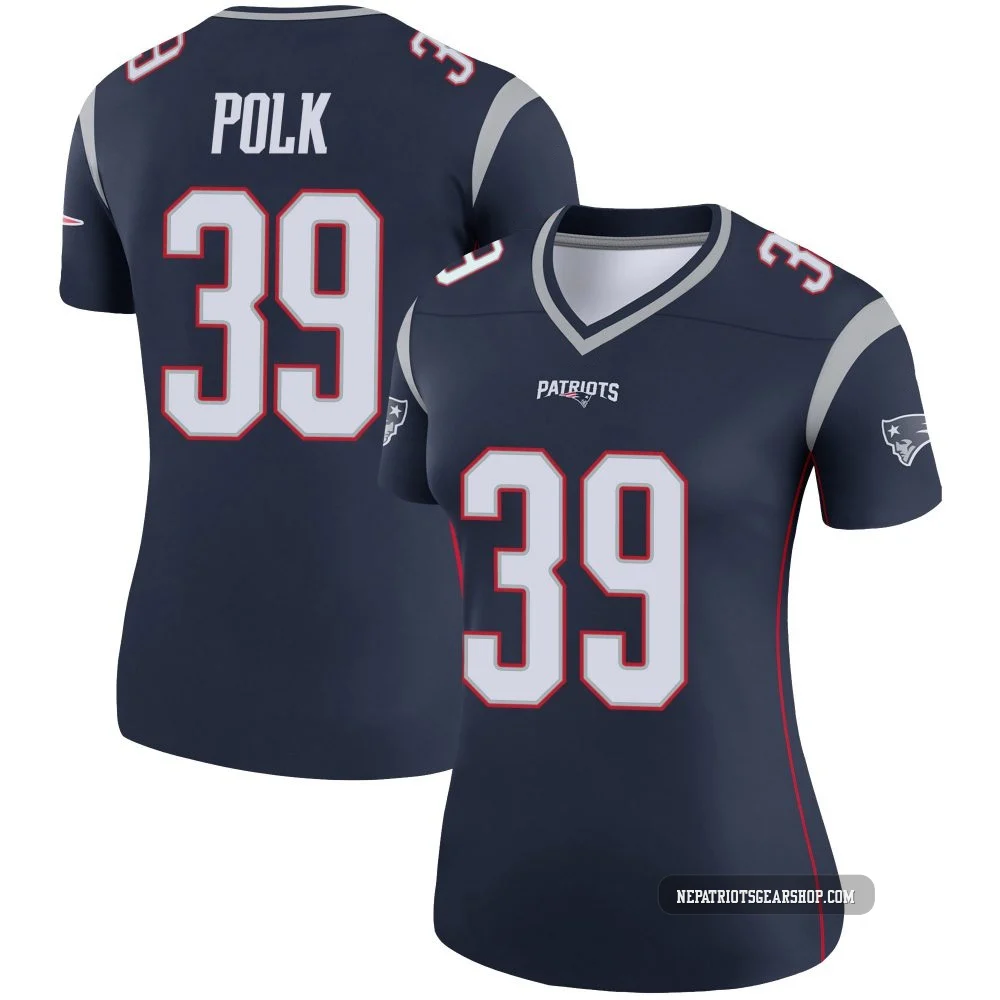 Jordan Polk ＃39 New England Patriots Legend Jersey - Women's Navy