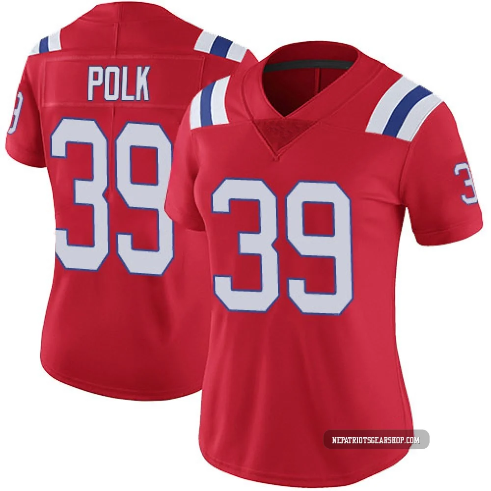 Jordan Polk ＃39 New England Patriots Limited Vapor Untouchable Alternate Jersey - Women's Red