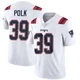 Jordan Polk ＃39 New England Patriots Limited Vapor Untouchable Jersey - Men's White